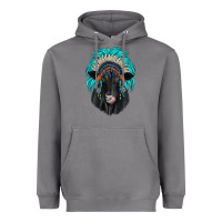 Storm black angus indian headdress Heavyweight Hoodie - JahusDesignShop