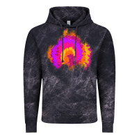 Cloud Black tie dye glitter patch Vintage Hoodie - AdoDesignShop