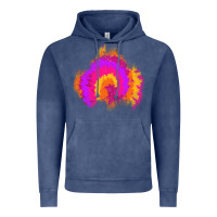Vintage Denim tie dye glitter patch Vintage Hoodie - AdoDesignShop