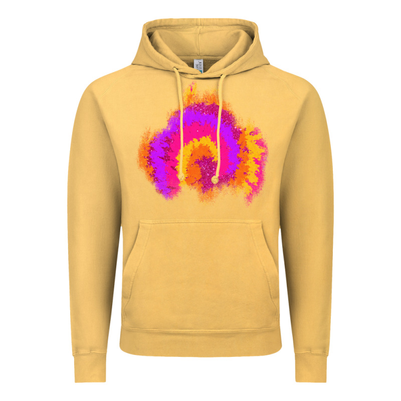 Tie Dye Glitter Patch Vintage Hoodie by AdoDesignShop | Teevron