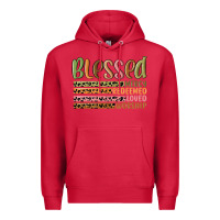 Cardinal retro blessed redeemed quotes Premium Hoodie - MaliasSmallBusiness