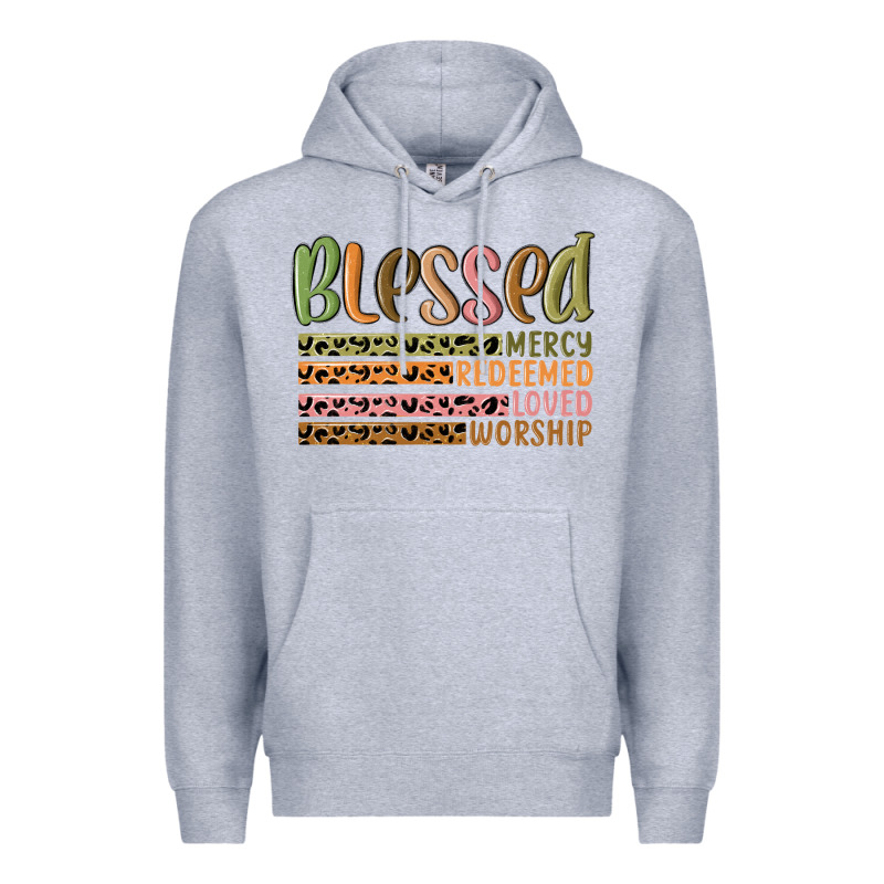 Retro Blessed Redeemed Quotes Premium Hoodie by MaliasSmallBusiness | Teevron