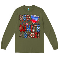 Army Green red white and booze Long Sleeve Tee - Zillion Design Studio