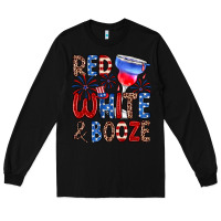 Black red white and booze Long Sleeve Tee - Zillion Design Studio