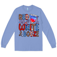 Colony Blue red white and booze Long Sleeve Tee - Zillion Design Studio