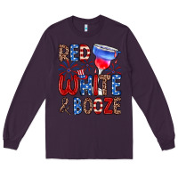Plum red white and booze Long Sleeve Tee - Zillion Design Studio
