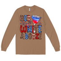 Toasted Coconut red white and booze Long Sleeve Tee - Zillion Design Studio