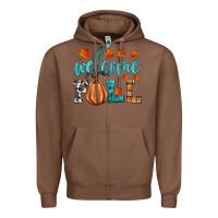 Chestnut welcome fall Zipper Hoodie - HRA Design Shop