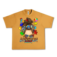 Peanut Butter messy bun autism mom Urban Heavy Tee - RanaPortraitStore