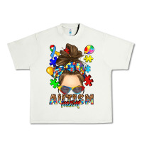 Pistachio messy bun autism mom Urban Heavy Tee - RanaPortraitStore