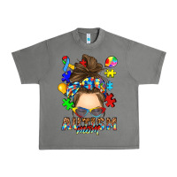 Tornado messy bun autism mom Urban Heavy Tee - RanaPortraitStore