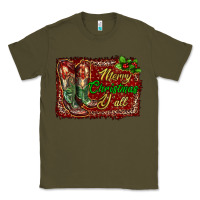 Army Green merry christmas y'all boots Classic Tee - RanaPortraitStore