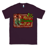 Plum merry christmas y'all boots Classic Tee - RanaPortraitStore