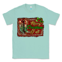 Seafoam merry christmas y'all boots Classic Tee - RanaPortraitStore
