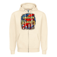 Sandshell American honey 4th of july Zipper Hoodie - CowGirlArtShop