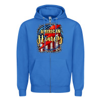 True Royal American honey 4th of july Zipper Hoodie - CowGirlArtShop