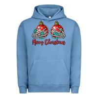 Pigment Pebble Blue merry christmas Urban Hoodie - MaliasSmallBusiness