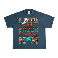Midnight Navy loud and proud wrestling mom Urban Heavy Tee - RanaPortraitStore