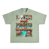 Oil Green loud and proud wrestling mom Urban Heavy Tee - RanaPortraitStore