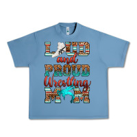 Pebble Blue loud and proud wrestling mom Urban Heavy Tee - RanaPortraitStore