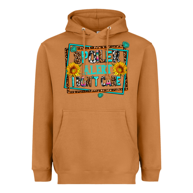 Spoiler Alert I Dont Care Heavyweight Hoodie by AdoDesignShop | Teevron
