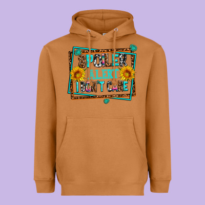 Spoiler Alert I Dont Care Heavyweight Hoodie Designed By Adodesignshop