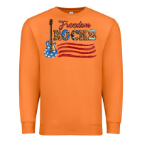 Carrot freedom rocks with guitar Premium Sweatshirt - Artiststas