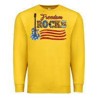 Lemon freedom rocks with guitar Premium Sweatshirt - Artiststas