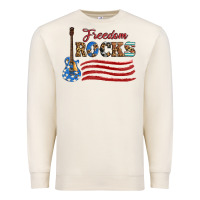 Sandshell freedom rocks with guitar Premium Sweatshirt - Artiststas