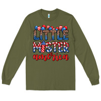 Army Green little mister America Long Sleeve Tee - Zillion Design Studio