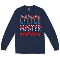 Navy little mister America Long Sleeve Tee - Zillion Design Studio