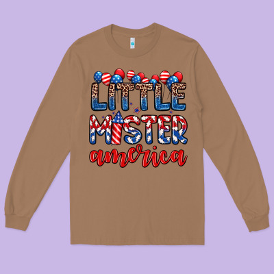 Little Mister America Long Sleeve Tee Designed By Zillion Design Studio