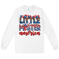 White little mister America Long Sleeve Tee - Zillion Design Studio