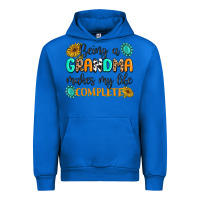 Cobalt Being a Grandma Makes My Life Complete Urban Hoodie - MaliasSmallBusiness