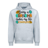 Heather Grey Being a Grandma Makes My Life Complete Urban Hoodie - MaliasSmallBusiness