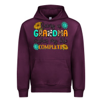 Mauve Wine Being a Grandma Makes My Life Complete Urban Hoodie - MaliasSmallBusiness