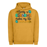 Pigment Peanut Butter Being a Grandma Makes My Life Complete Urban Hoodie - MaliasSmallBusiness