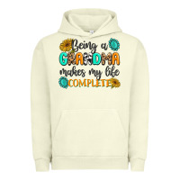 Pigment Pistachio Being a Grandma Makes My Life Complete Urban Hoodie - MaliasSmallBusiness