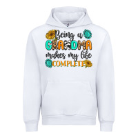 White Being a Grandma Makes My Life Complete Urban Hoodie - MaliasSmallBusiness