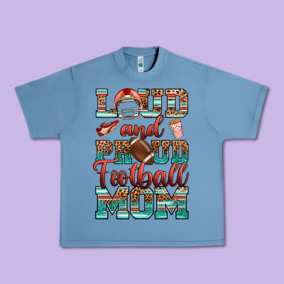 Loud And Proud Football Mom Urban Heavy Tee Designed By Ranaportraitstore