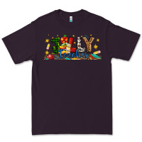 Plum Christmas Jolly Teacher Premium Tee - Artiststas
