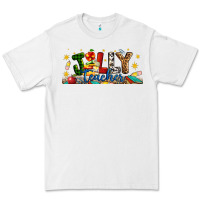 White Christmas Jolly Teacher Premium Tee - Artiststas