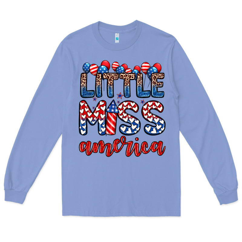 Little Miss America Long Sleeve Tee by Zillion Design Studio | Teevron