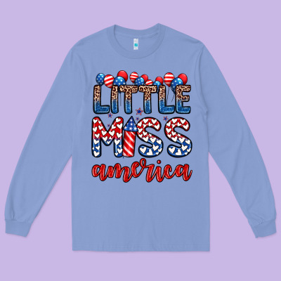 Little Miss America Long Sleeve Tee Designed By Zillion Design Studio