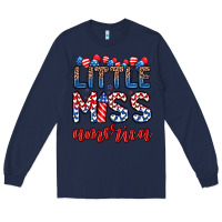 Navy little miss America Long Sleeve Tee - Zillion Design Studio