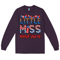 Plum little miss America Long Sleeve Tee - Zillion Design Studio