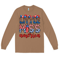 Toasted Coconut little miss America Long Sleeve Tee - Zillion Design Studio
