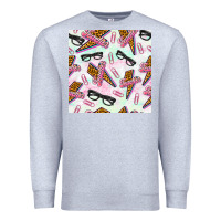 Heather Grey teacher thunderbolt and glasses Premium Sweatshirt - BundleAndBundleShop