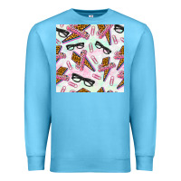 Ocean Blue teacher thunderbolt and glasses Premium Sweatshirt - BundleAndBundleShop