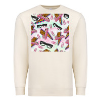 Sandshell teacher thunderbolt and glasses Premium Sweatshirt - BundleAndBundleShop